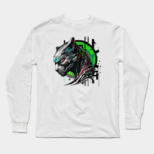 Graffiti Paint Panther Creative Long Sleeve T-Shirt